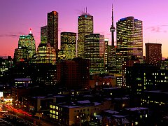 Toronto at Dusk, Ontario, Canada